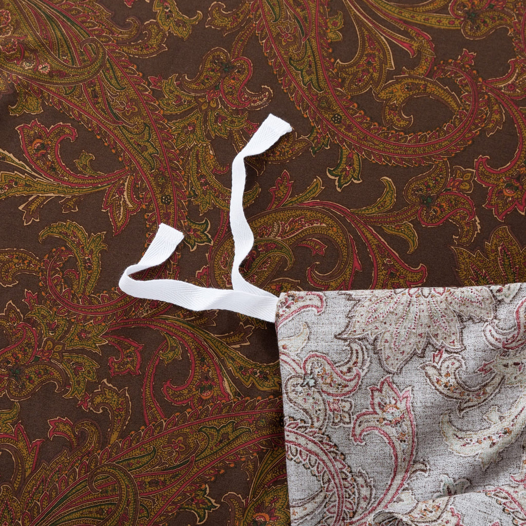Classical Paisley Duvet Cover 3pc Set Bohemian Bedding Boteh Damask Medallion Egyptian Cotton Sateen Luxury