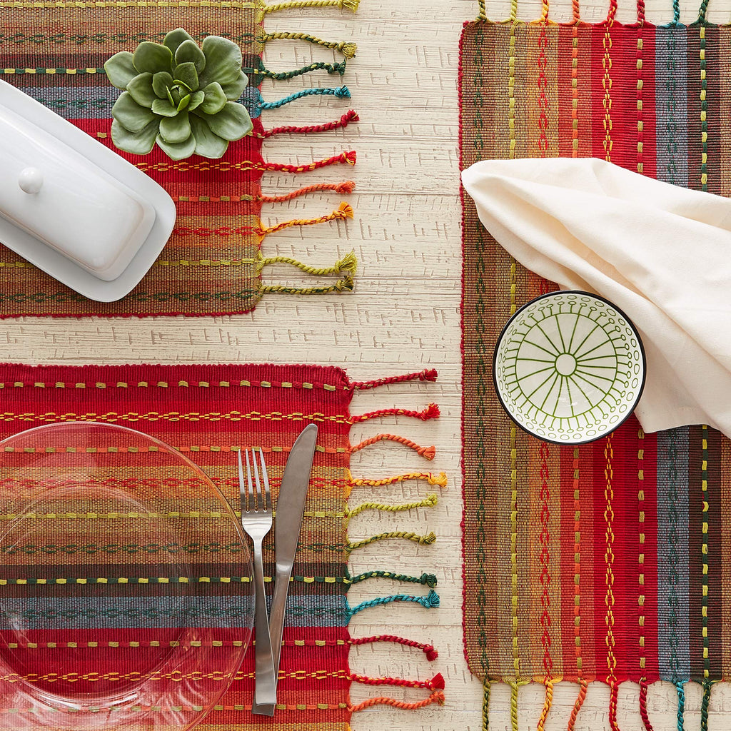 Southwest Collection Tabletop, Placemat Set, Spice, 6 Piece