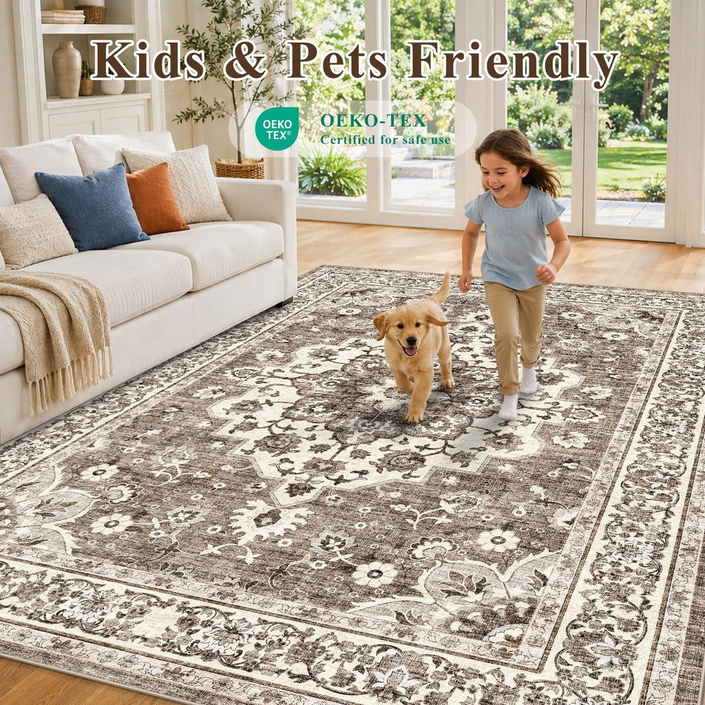 Washable Area Rug: Extra Large Soft Rugs