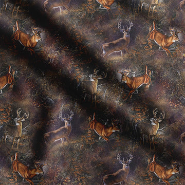 Cotton Jersey Knit Material - Animal Pattern- Brown - 58" Wide Printed Stretch Fabric by The Yard for Summer