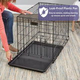 42-Inch iCrate for Large Breeds, 71-90 lbs, Single Door Folding Dog Crate with Divider Panel