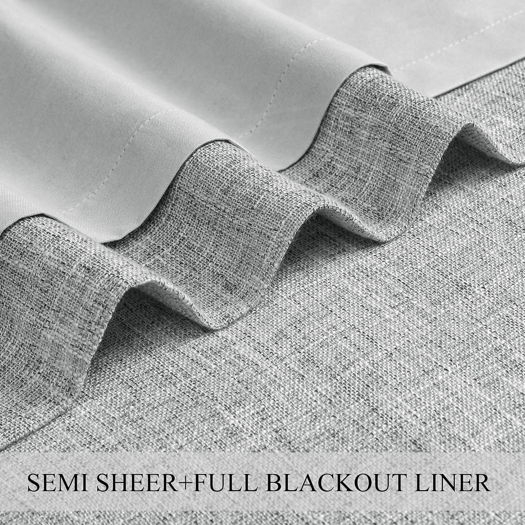 Grey Pinch Pleat Blackout Curtain Panel with Hook, 40"x108"x2
