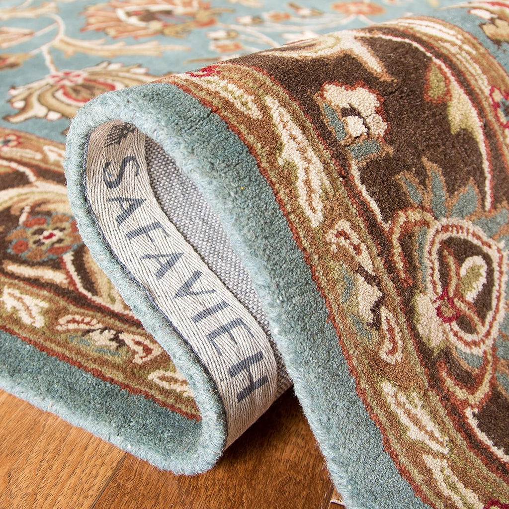 Heritage Area Rug - 9' x 12', Blue & Brown, Handmade Traditional Oriental Wool