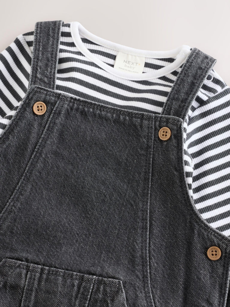 Baby Denim Dungarees and Bodysuit Set Standard