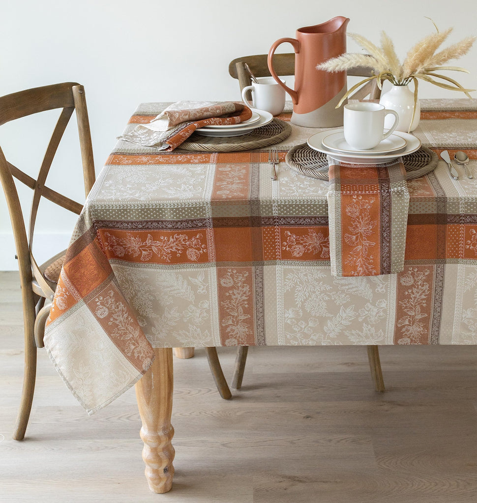 Heirloom Harvest Tablecloth (Terracotta 60"x 84" Rectangular)