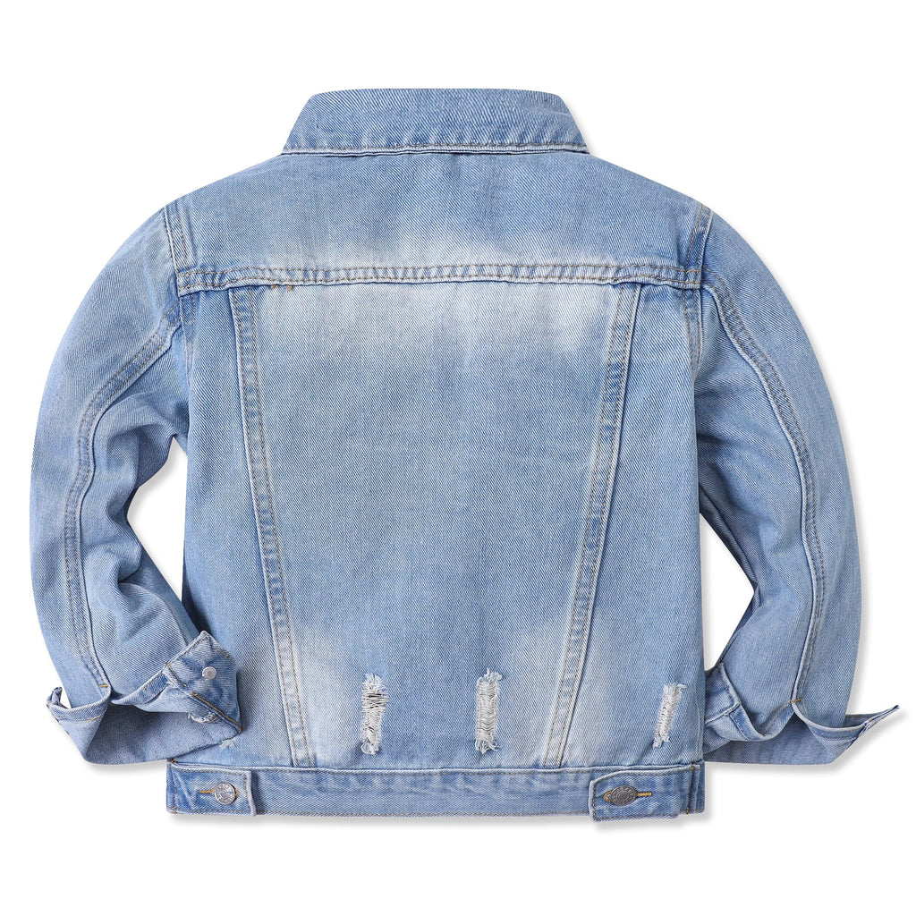 Toddler Boys Girls Jean Jacket,Mid-Blue