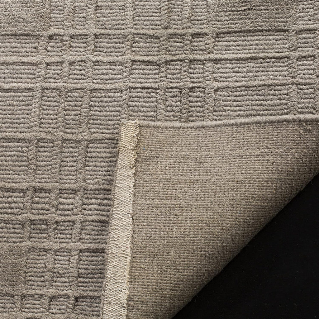 Tibetan 9' x 12' Slate Hand-Knotted Modern Premium Wool Area Rug