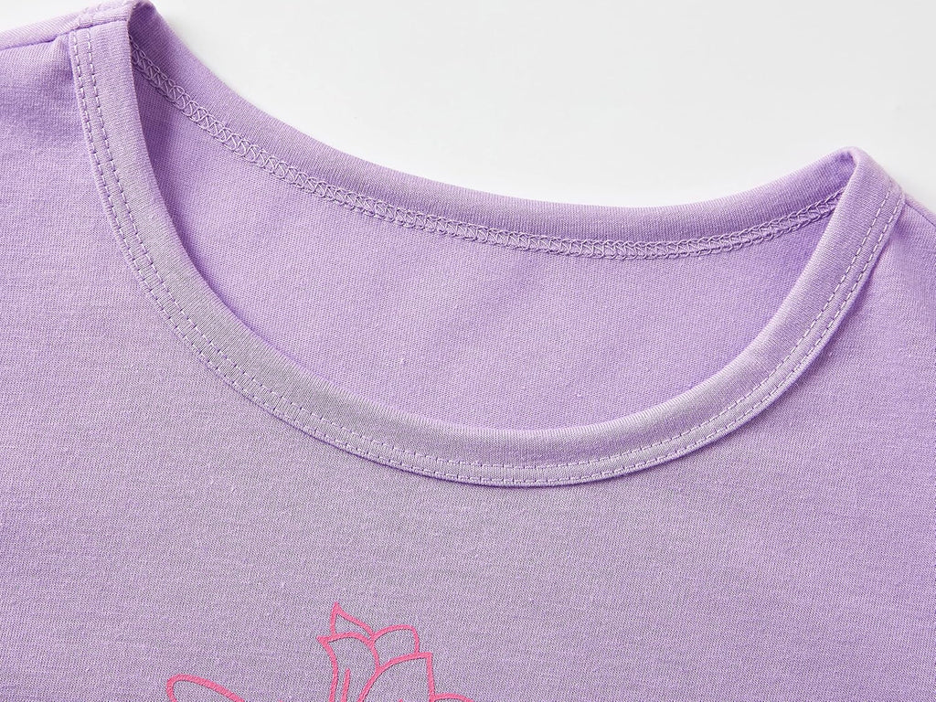 Girls' Short Sleeve Cupcake/Butterfly Pajamas