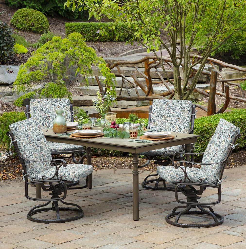 4-Pack Outdoor Patio Dining Chair Cushion, 20 x 44, Rain-Proof Seat Pad, Fade-Resistant Outdoor Cushion Pistachio