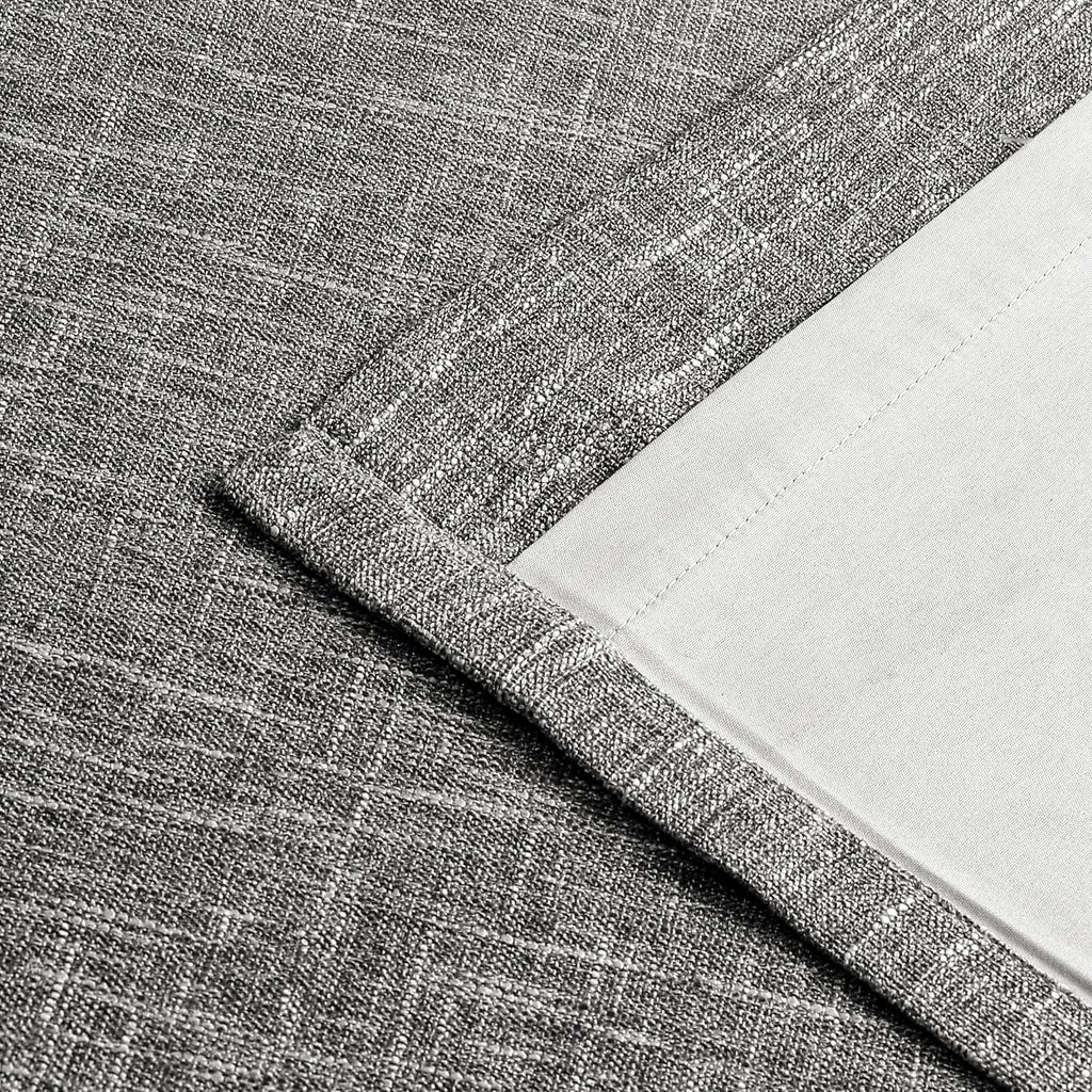 Ombre Full Blackout Curtain Bedroom Drape, Cream White to Gray, 50"Wx63"Lx2