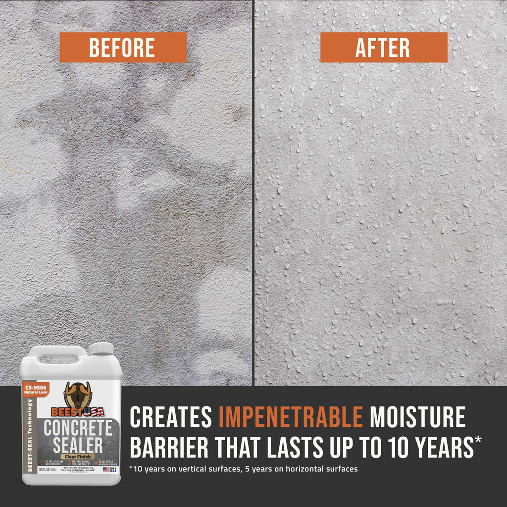 9500 Concentrate - 1G (Makes 5 Gallon) - 1G Covers up to 150-400 sq ft/Coat| Penetrating Paver Sealer, Salt & Water