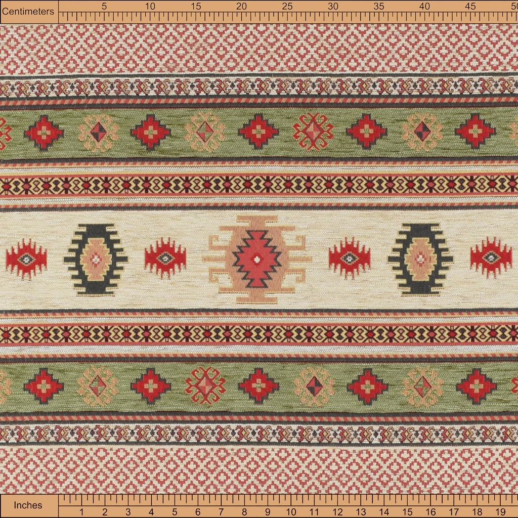 Kilim Pattern Upholstery Fabric Kilim Bohemian Boho Tapestry Tribal Southwestern Turkish Moroccan Mexican Ethnic