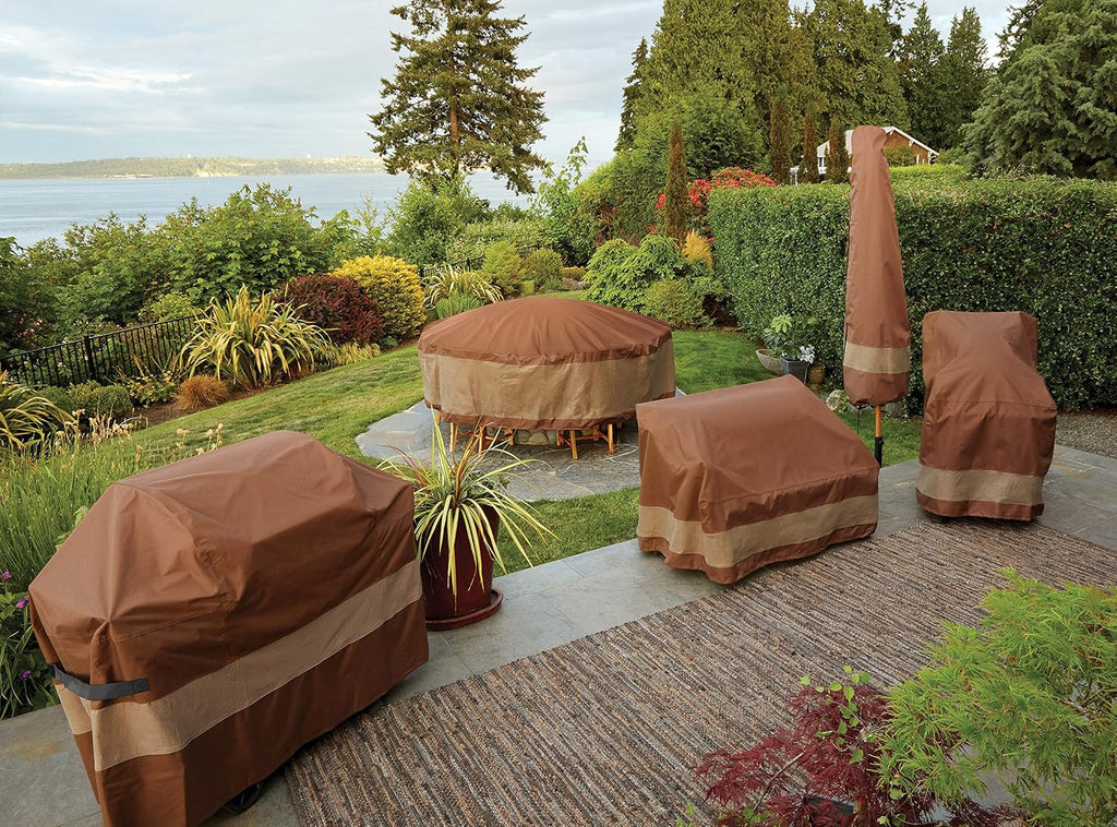 Ultimate Patio Sofa Cover, 77"W x 37"D x 35"H, Mocha Cappuccino, Outdoor Sofa Cover
