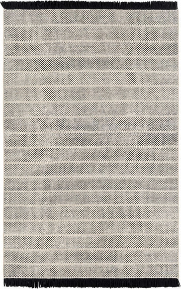 Thorold Wool Living Room, Bedroom Area Rug - Striped Woven Textured - Traditional Transitional Farmhouse Boho Modern