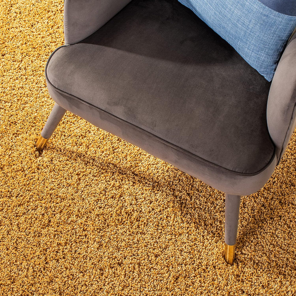 Hudson Shag Square Rug 4', Plush Gold SGH220D