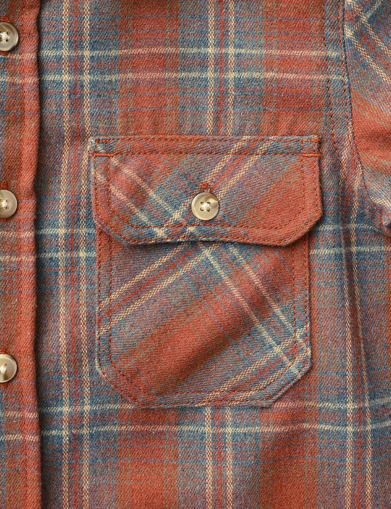 6 oz Boys Flannel Shirts Plaid Button Down Shirt Long Sleeve