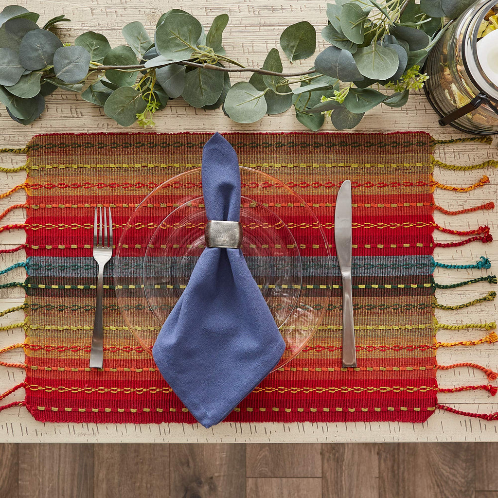 Southwest Collection Tabletop, Placemat Set, Spice, 6 Piece