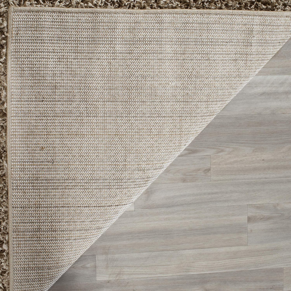 Area Rug 8x10 - Athens Shag Collection - Large - Beige, Non-Shedding & Easy to Clean, Ideal, Dining Space (SGA119G)