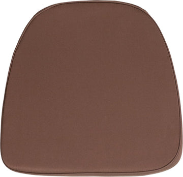 Brown Soft Fabric Chair Cushion for Chiavari, Ballroom & Cross Back Chairs