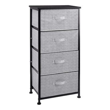 Fabric 4-Drawer Storage Organizer Unit Closet, Black