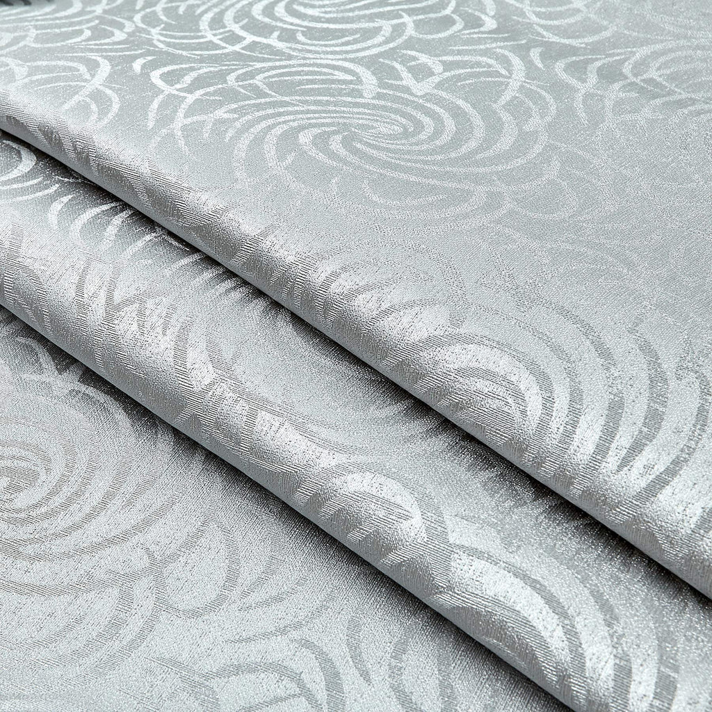 Swirl Vinyl Silver, Fabric by the Yard
