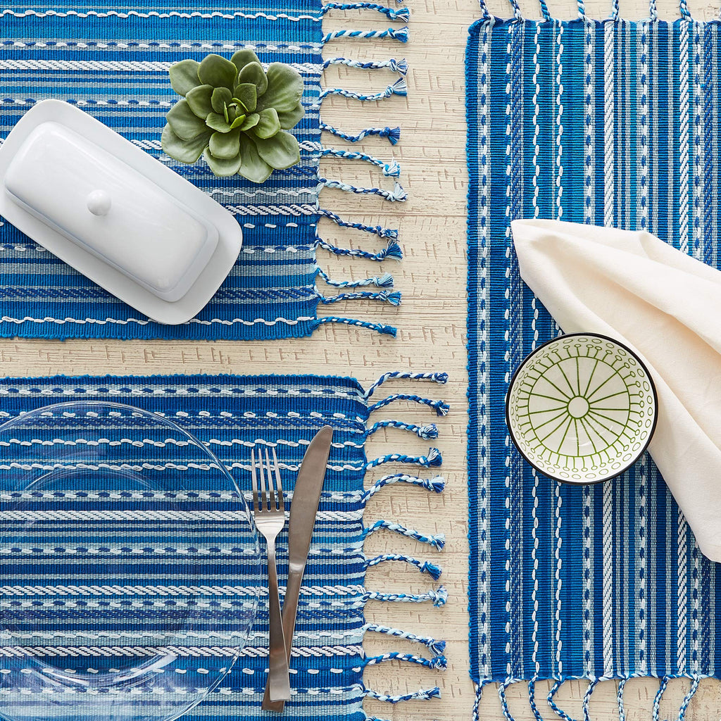 Southwest Collection Tabletop, Placemat Set, Blue, 6 Piece