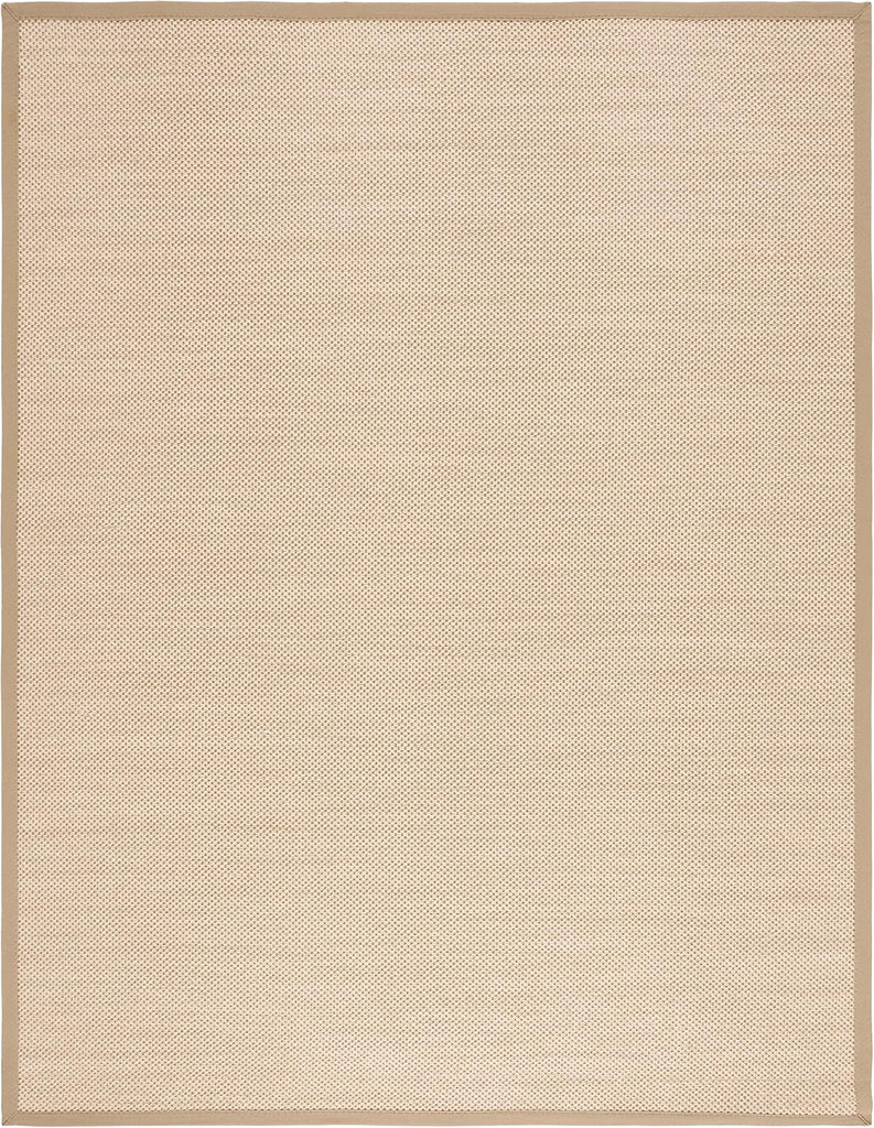 Area Rug - Natural Fiber Collection - Large - Maize & Linen Color, Sisal, Woven Design with Border (NF141B)