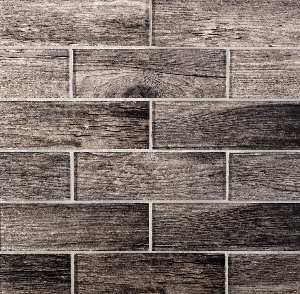 Subway Glass Tile Dark Brown 11.8x11.8 4.83 sq ft/case 5-Pack