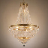 French Empire Crystal Chandelier Lighting H30" X W24"