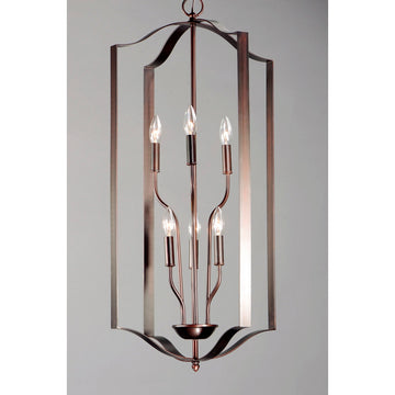 Albano 6-Light Dimmable Geometric Chandelier