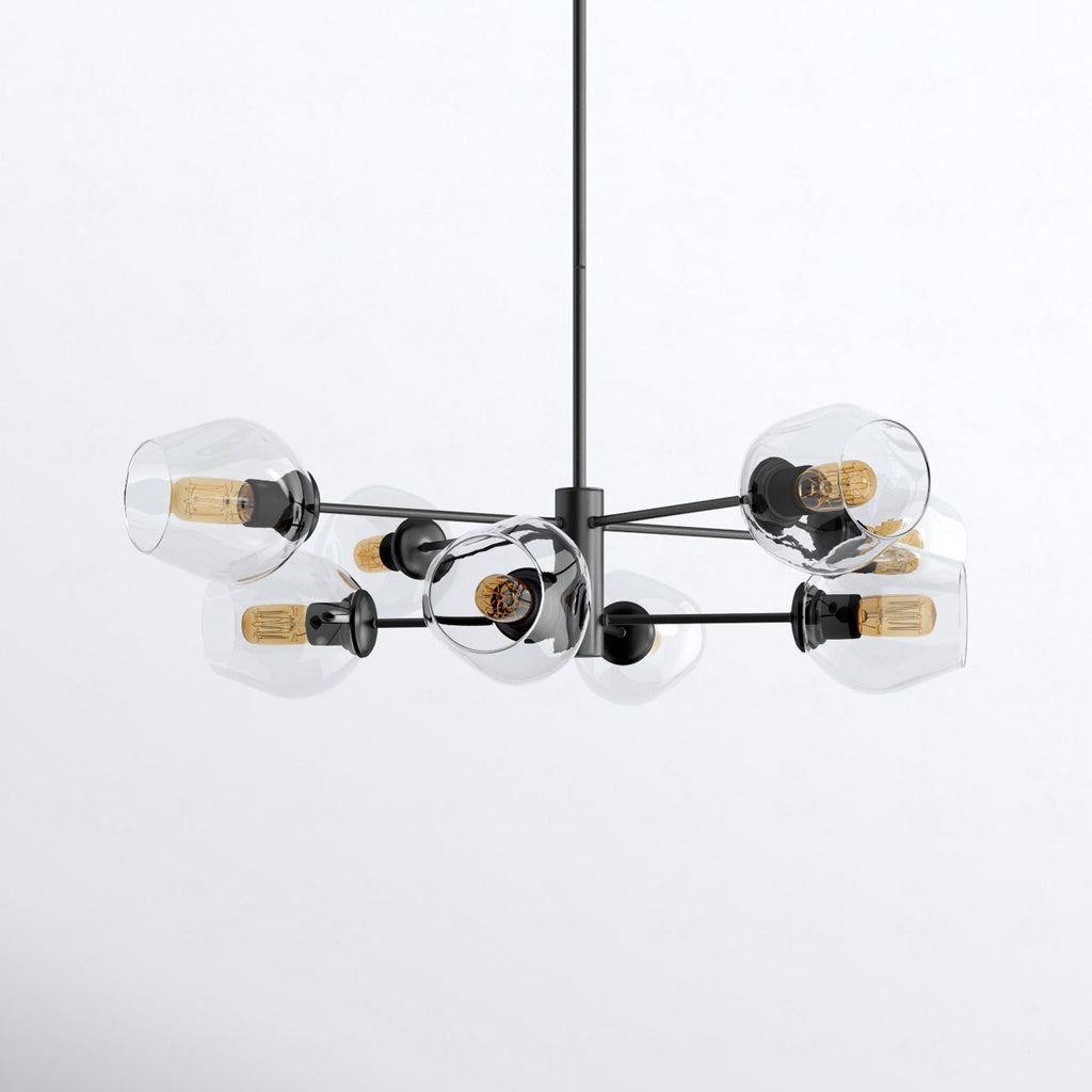 Alpharetta 8-Light Dimmable Sputnik Modern Linear Chandelier