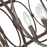 Argeros 5-Light Dimmable Drum Chandelier