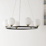 Aris 6-Light Dimmable LED Lantern Empire Chandelier