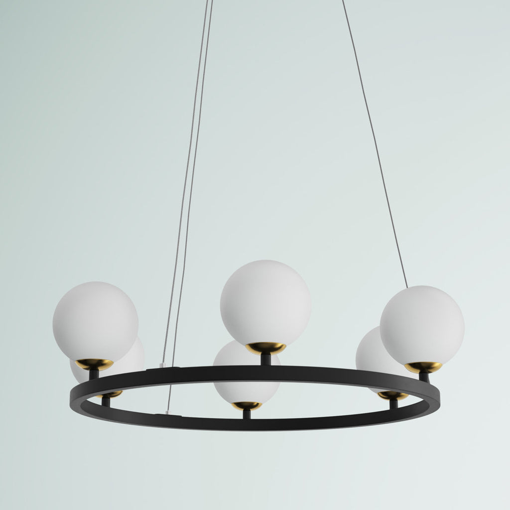 Aris 6-Light Dimmable LED Lantern Empire Chandelier