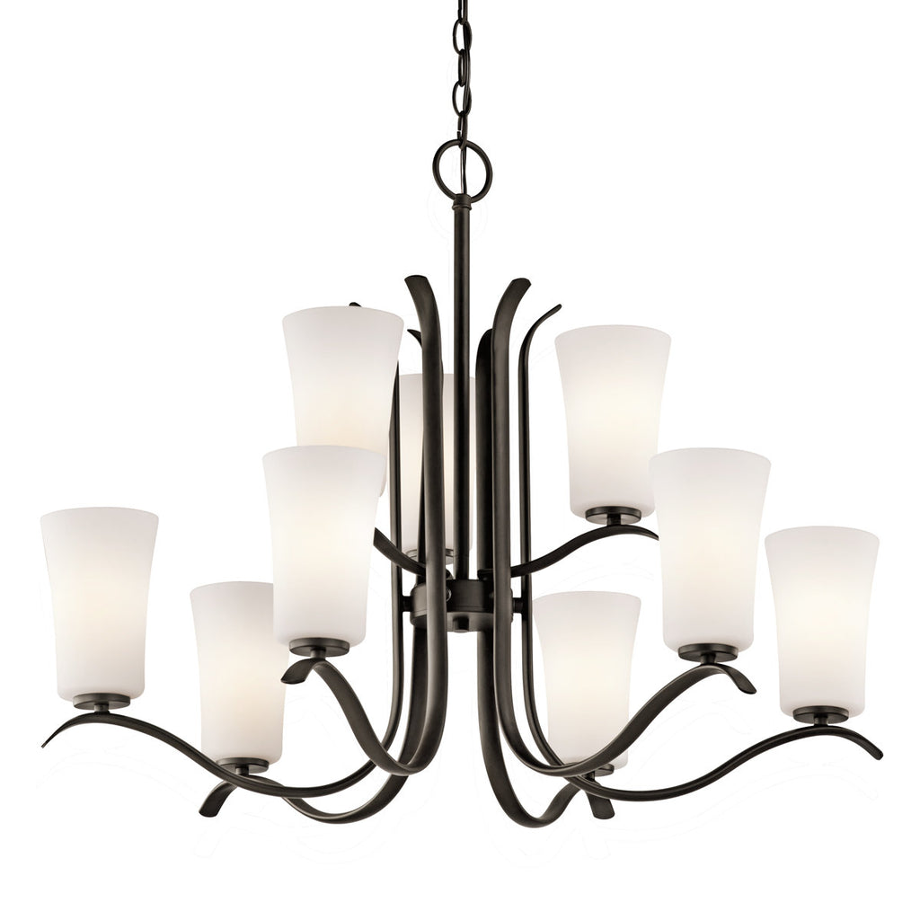 Armida 9-Light Dimmable Tiered Chandelier