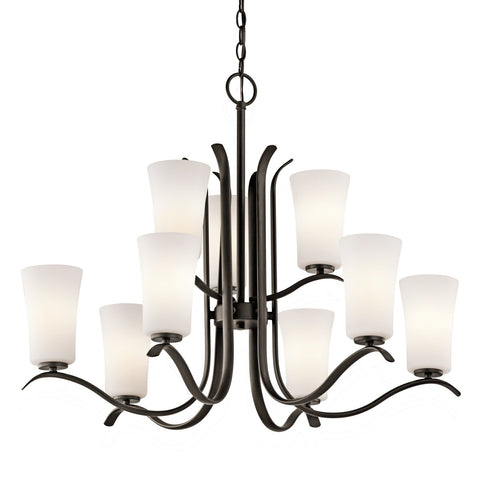 Armida 9-Light Dimmable Tiered Chandelier