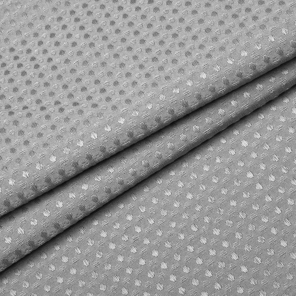 Stall Waffle Weave Shower Curtain with Snap-in Liner Gray 36x72