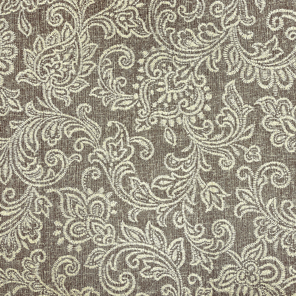 22" Dinah Collection Storage Ottoman - Brown Jacobean Print