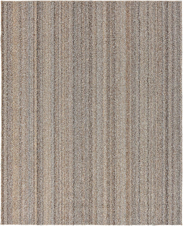 Striped Shag Non-Slip Recycled Multi-Color Area Rug - Modern, Stain-Resistant, Ideal s & High-Traffic Areas