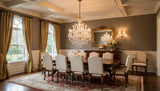 Maria Theresa Crystal Chandelier Lighting H30 X W28 - in Elegant Room Setting 2