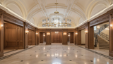 Ravelle Round Chandelier 60 inch in Grand Foyer