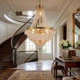 French Empire Crystal Chandelier Lighting H30" X W24"
