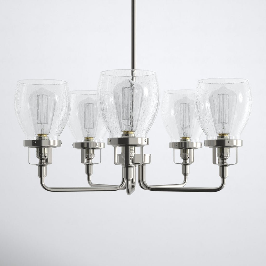 Belton Five Light Up Chandelier from Generation Lighting