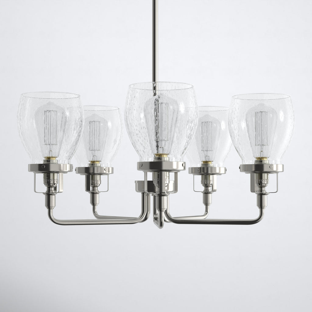 Belton Five Light Up Chandelier from Generation Lighting