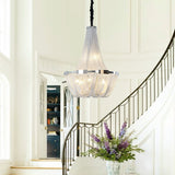 Berteal 8-Light 24 Inch Aluminum Tassel Chain Empire Chandelier