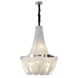 Berteal 8-Light 24 Inch Aluminum Tassel Chain Empire Chandelier