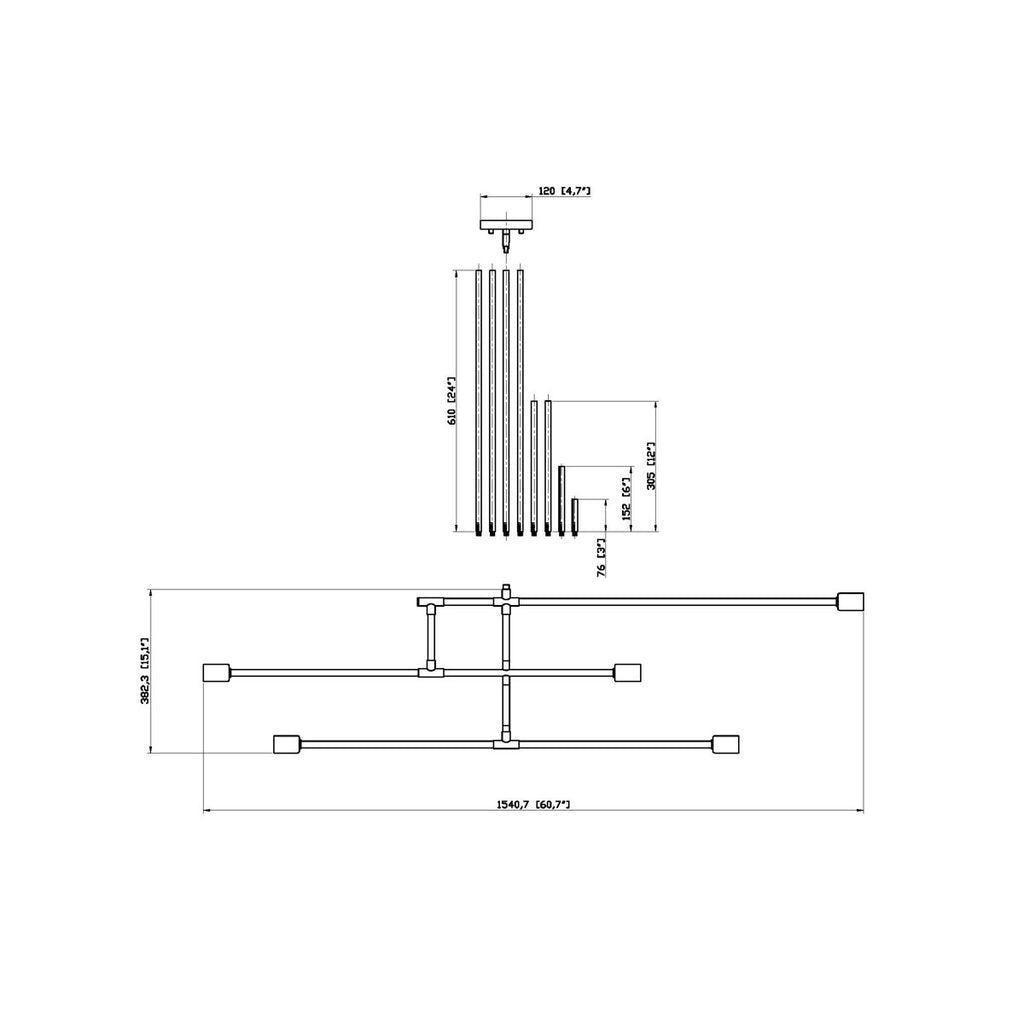 Borkholder 5-Light Dimmable Tiered Chandelier