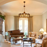 Bossley 6-Light Dimmable Sputnik Geometric Drum Chandelier