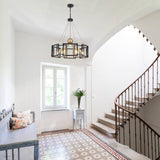 Bossley 6-Light Dimmable Sputnik Geometric Drum Chandelier