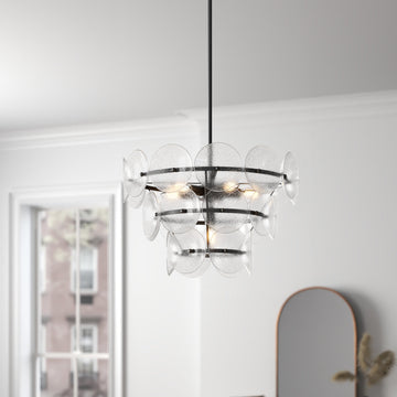 Boyle 6-Light Dimmable Tiered Chandelier